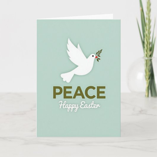 Peaceful Dove Holiday Card Kaart (Voorkant)