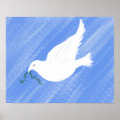 Peaceful Dove Illustration Poster (Voorkant)