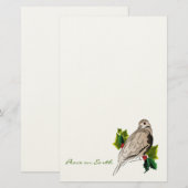 Peaceful Dove met heilige en ijzige kerst Briefpapier (Voorkant / Achterkant)