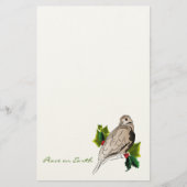 Peaceful Dove met heilige en ijzige kerst Briefpapier (Voorkant)