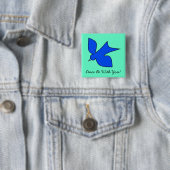 Peaceful Dove Vierkante Button 5,1 Cm (In situ)