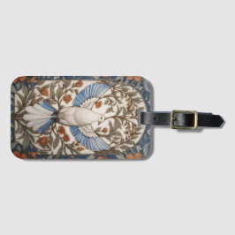 Peaceful Dove William Morris geïnspireerd Bloemen Bagagelabel