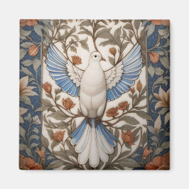 Peaceful Dove William Morris geïnspireerd Bloemen Magneet