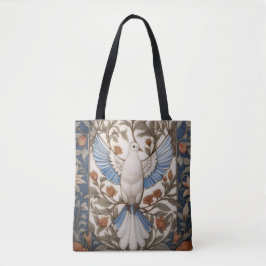 Peaceful Dove William Morris geïnspireerd Bloemen Tote Bag