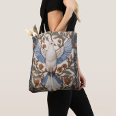 Peaceful Dove William Morris geïnspireerd Bloemen Tote Bag (Dichtbij)