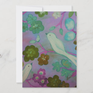 Peaceful Doves Bar Bat Mitzvah Invitations Kaart