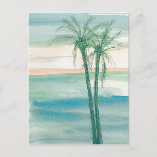 Peaceful Dusk Tropical Briefkaart (Voorkant)