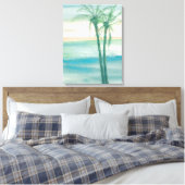 Peaceful Dusk Tropical Canvas Afdruk (Insitu (Slaapkamer))