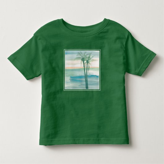 Peaceful Dusk Tropical Kinder Shirts (Voorkant)