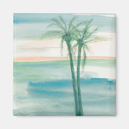 Peaceful Dusk Tropical Magneet (Voorkant)