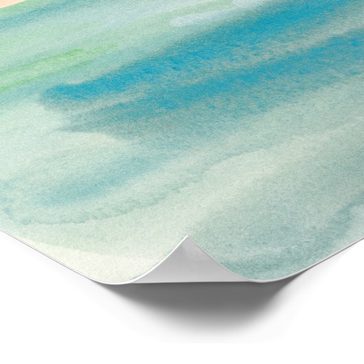 Peaceful Dusk Tropical Poster (Hoek)