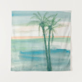 Peaceful Dusk Tropical Wandkleed (Voorkant (horizontaal))