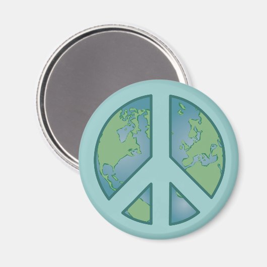 Peaceful Earth Magnet (Voorkant / Achterkant)