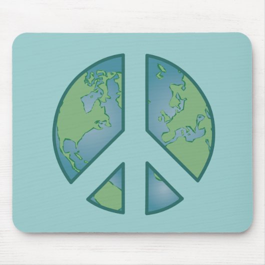 Peaceful Earth Mousepad Muismat (Voorkant)