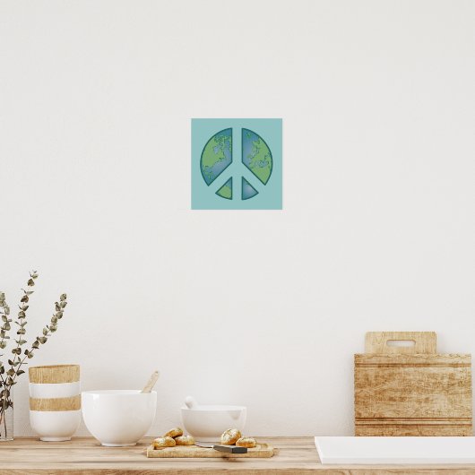 Peaceful Earth Poster (Keuken)