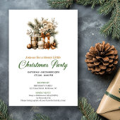 Peaceful Earthy Colors Christmas Gift Invitation Kaart