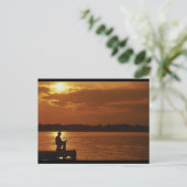 Peaceful Evening Angler Briefkaart (Staand voorkant)