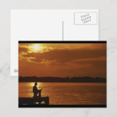 Peaceful Evening Angler Briefkaart (Voorkant / Achterkant)