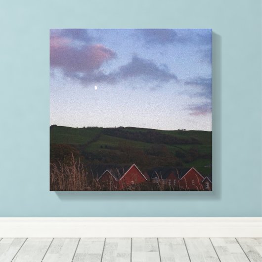 Peaceful Evening in Newtown Canvas Afdruk (Insitu (Houten vloer))