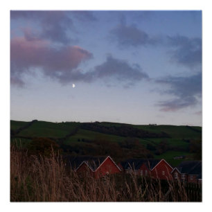 Peaceful Evening in Newtown Perfect Poster