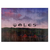 Peaceful Evening in Newtown, Powys, Wales Snijplank (Voorkant)