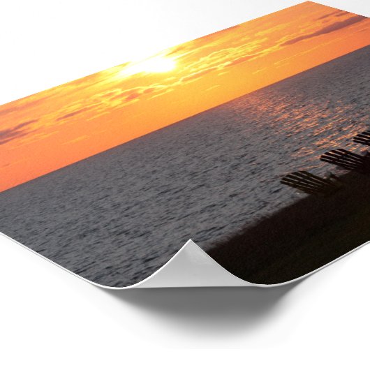 Peaceful Evening Sunset Poster (Hoek)
