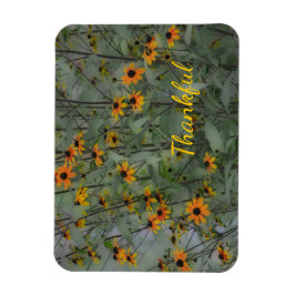 Peaceful Floral Thankful Magneet