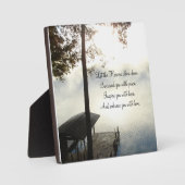 Peaceful Foggy Lake Inspirations Fotoplaat (Voorkant)