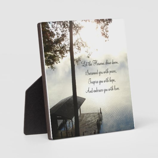 Peaceful Foggy Lake Inspirations Fotoplaat (Voorkant)