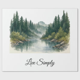 Peaceful Forest Gift Wrap Cadeaupapier
