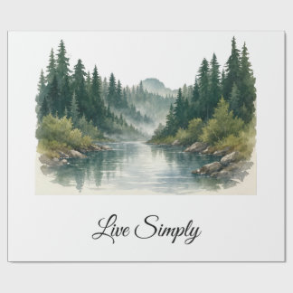 Peaceful Forest Gift Wrap Cadeaupapier
