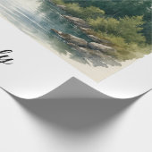 Peaceful Forest Gift Wrap Cadeaupapier (Hoek)