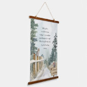 Peaceful Forest Walk Waterverf Optionele formuleri Hangend Wandkleed (Gebogen)