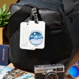 Peaceful Frosted Landscape  Bagagelabel