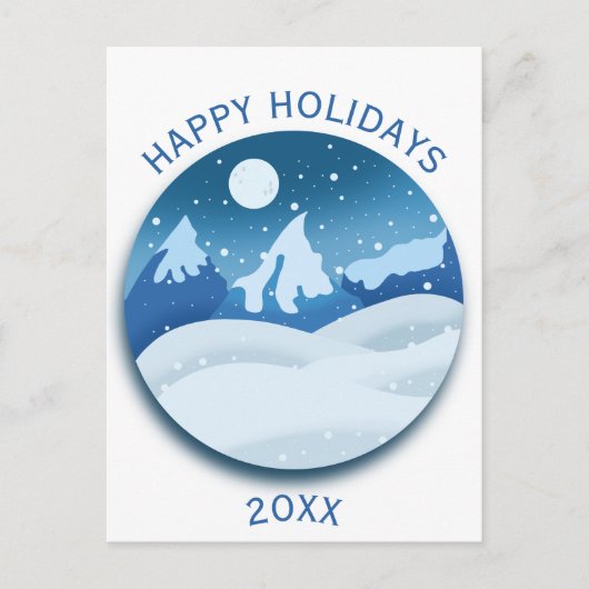 Peaceful Frosted Landscape  Briefkaart (Voorkant)