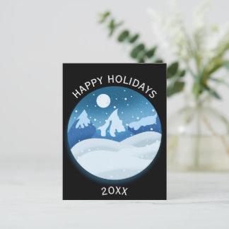 Peaceful Frosted Landscape  Briefkaart