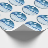 Peaceful Frosted Landscape Cadeaupapier (Hoek)