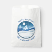 Peaceful Frosted Landscape Custom Bedankzakje (Voorkant)