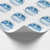 Peaceful Frosted Landscape Custom Cadeaupapier (Hoek)