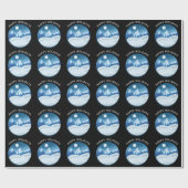 Peaceful Frosted Landscape Custom Cadeaupapier (Vlak)