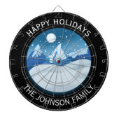Peaceful Frosted Landscape Custom Dartbord (Voorkant)