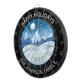 Peaceful Frosted Landscape Custom Dartbord (Voorkant Rechts)