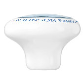 Peaceful Frosted Landscape Custom Keramische Knop (Zijkant)