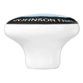 Peaceful Frosted Landscape Custom Keramische Knop (Zijkant)