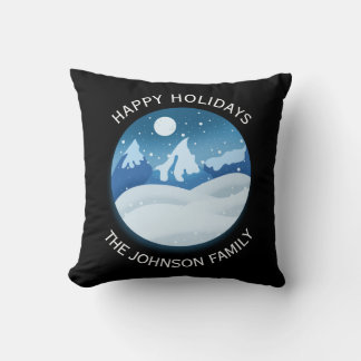 Peaceful Frosted Landscape Custom Kussen