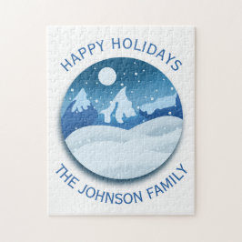 Peaceful Frosted Landscape Custom Legpuzzel