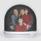 Peaceful Frosted Landscape Custom Sneeuwbol (Achterkant)