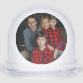 Peaceful Frosted Landscape Custom Sneeuwbol (Achterkant)