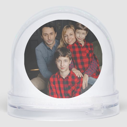 Peaceful Frosted Landscape Custom Sneeuwbol (Achterkant)