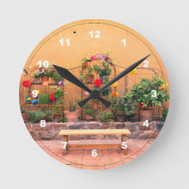 Peaceful Garden Acrylic Wall Clock Ronde Klok
